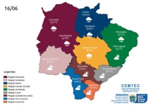 Chuva e frio chegam ao Estado a partir de quarta-feira