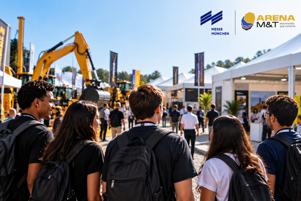 ARENA M&T orienta estudantes para setores da construção, mineração e infraestrutura